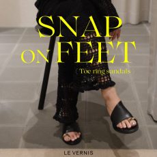 【LE VERNIS】SNAP ON FEET   Toe ring sandals